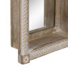 Espejo de pared Blanco Natural Cristal Madera de mango Madera MDF Vert