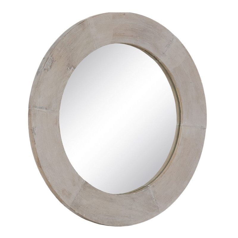Espejo de pared Blanco Natural Cristal Madera de mango Madera MDF Vert Espejo de pared Blanco Natural Cristal Madera de mango Madera MDF Vert
