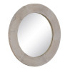 Espejo de pared Blanco Natural Cristal Madera de mango Madera MDF Vert