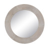 Espejo de pared Blanco Natural Cristal Madera de mango Madera MDF Vert