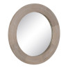 Espejo de pared Blanco Natural Cristal Madera de mango Madera MDF Vert