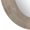 Espejo de pared Blanco Natural Cristal Madera de mango Madera MDF Vert