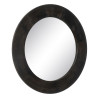 Espejo de pared Marrón oscuro Cristal Madera de mango Madera MDF Vert