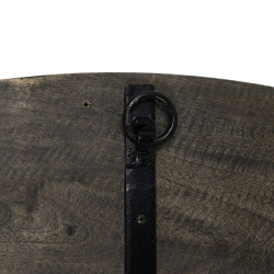 Espejo de pared Marrón oscuro Cristal Madera de mango Madera MDF Vert