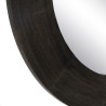 Espejo de pared Marrón oscuro Cristal Madera de mango Madera MDF Vert