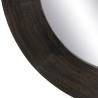 Espejo de pared Marrón oscuro Cristal Madera de mango Madera MDF Vert