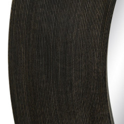 Espejo de pared Marrón oscuro Cristal Madera de mango Madera MDF Vert