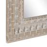 Espejo de pared Blanco Natural Cristal Madera de mango Madera MDF Vert