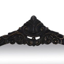 Espejo de pared Marrón oscuro Cristal Madera de mango Madera MDF Vert
