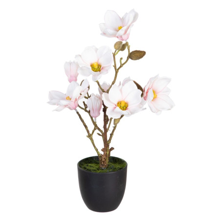 Planta Decorativa Poliéster Polietileno Hierro 25 x 25 x 49 cm Magnol