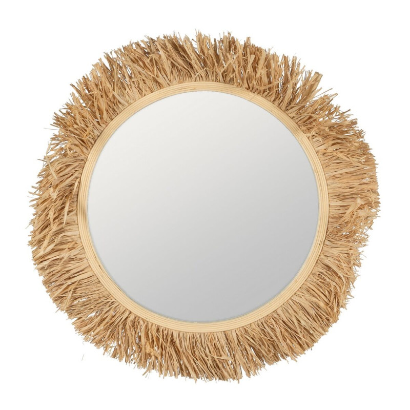 Espejo de pared Natural 75 x 1,5 x 75 cm Espejo de pared Natural 75 x 1,5 x 75 cm