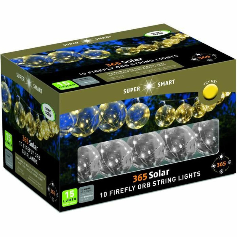 Guirnalda de Luces LED Super Smart 365 Firefly Solar 15 lm Guirnalda de Luces LED Super Smart 365 Firefly Solar 15 lm