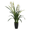 Planta Decorativa Bambú Polietileno Hierro Cemento Tejido 45 x 45 x 1