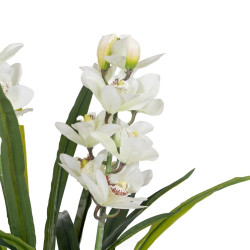 Planta Decorativa Bambú Polietileno Hierro Cemento Tejido 45 x 45 x 1