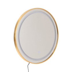 Espejo de pared Dorado Espejo 60 x 3 x 60 cm