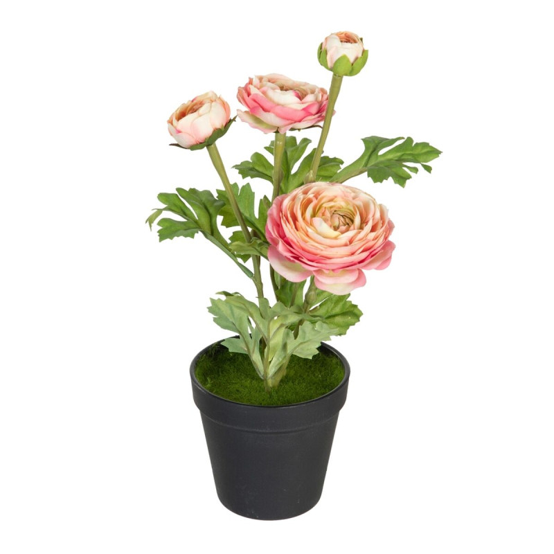 Planta Decorativa Poliéster Polietileno Hierro Flor 11 x 11 x 36 cm Planta Decorativa Poliéster Polietileno Hierro Flor 11 x 11 x 36 cm