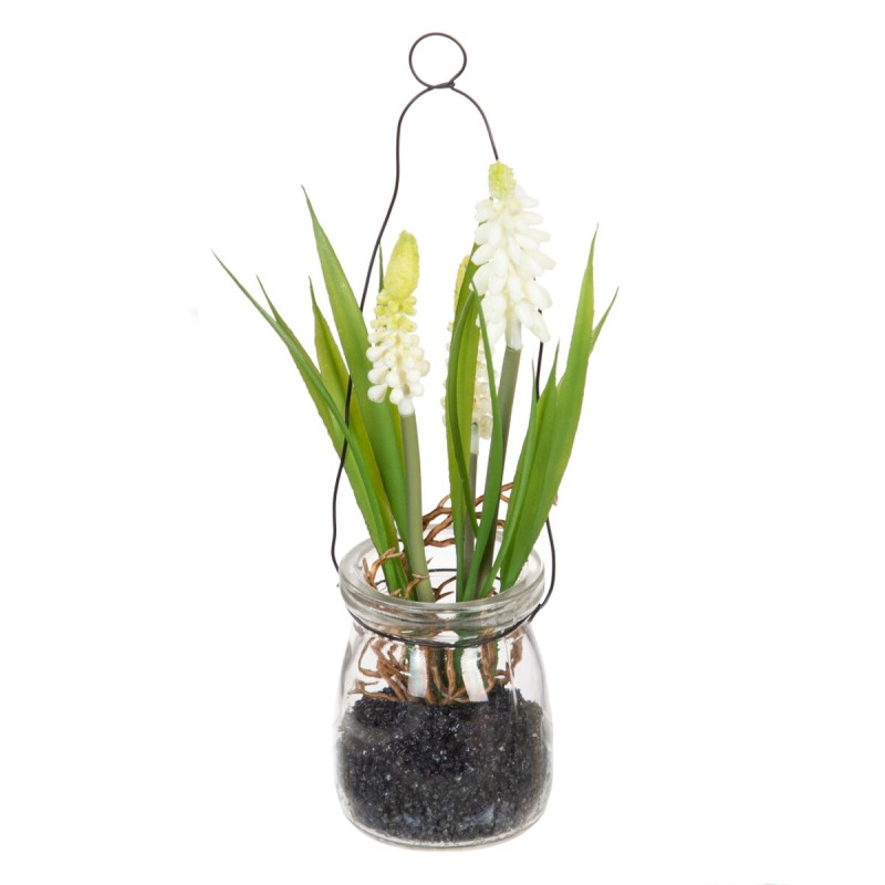Planta Decorativa Poliéster Polietileno Hierro 5,5 X 5,5 X 21 CM Planta Decorativa Poliéster Polietileno Hierro 5,5 X 5,5 X 21 CM