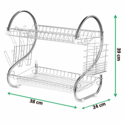 Escurridor para Fregadero Feel Maestro MR-1025-38 38 x 24 x 39 cm Plat