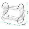Escurridor para Fregadero Feel Maestro MR-1025-38 38 x 24 x 39 cm Plat