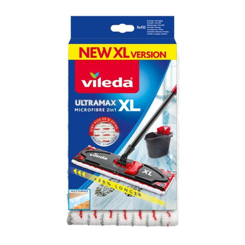 Recambio de Mopa Para Fregar Vileda UltraMax XL Microfibra (1 unidad) Recambio de Mopa Para Fregar Vileda UltraMax XL Microfibra (1 unidad)