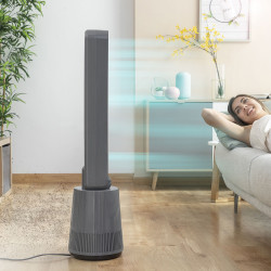 Ventilador sin Aspas con Filtro Purificador y Mando a Distancia Bloho