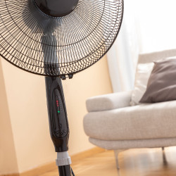 Ventilador de Pie con Mando a Distancia InnovaGoods Airstreem Negro 45
