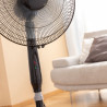 Ventilador de Pie con Mando a Distancia InnovaGoods Airstreem Negro 45