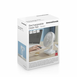 Ventilador de Escritorio Recargable Fanrec InnovaGoods Ø5,4'' 3600 mA