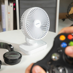 Ventilador de Escritorio Recargable Fanrec InnovaGoods Ø5,4'' 3600 mA