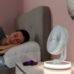 Ventilador de Escritorio Recargable con LED FanLed InnovaGoods Ø6,6''