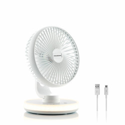 Ventilador de Escritorio Recargable con LED FanLed InnovaGoods Ø6,6''