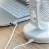 Ventilador de Escritorio Recargable con LED FanLed InnovaGoods Ø6,6''