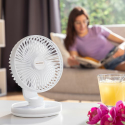 Ventilador de Escritorio Recargable con LED FanLed InnovaGoods Ø6,6''