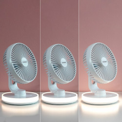 Ventilador de Escritorio Recargable con LED FanLed InnovaGoods Ø6,6''