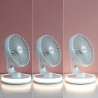 Ventilador de Escritorio Recargable con LED FanLed InnovaGoods Ø6,6''