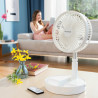 Ventilador Recargable Plegable 3 en 1 Fandle InnovaGoods Ø7,7'' 7200