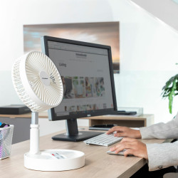 Ventilador Recargable Plegable 3 en 1 Fandle InnovaGoods Ø7,7'' 7200