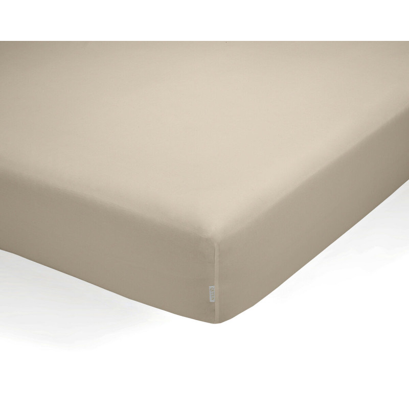 Sábana Bajera Ajustable Alexandra House Living QUTUN Taupé 200 x 200 Sábana Bajera Ajustable Alexandra House Living QUTUN Taupé 200 x 200