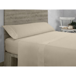 Sábana Bajera Ajustable Alexandra House Living QUTUN Taupé 200 x 200