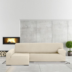 Funda para chaise longue de brazo largo izquierdo Eysa ULISES Blanco 1