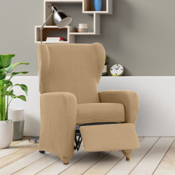 Funda para sillón con pies separados Eysa ULISES Beige 90 x 100 x 75