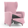 Funda para sillón con pies separados Eysa ULISES Rosa 90 x 100 x 75 c