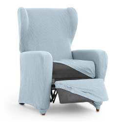 Funda para sillón con pies separados Eysa ULISES Celeste 90 x 100 x 7