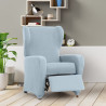 Funda para sillón con pies separados Eysa ULISES Celeste 90 x 100 x 7