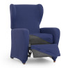 Funda para sillón con pies separados Eysa ULISES Azul 90 x 100 x 75 c