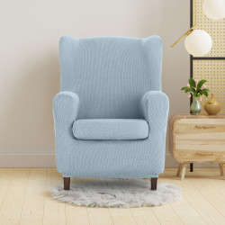 Funda para sillón orejero Eysa ULISES Celeste 80 x 100 x 90 cm