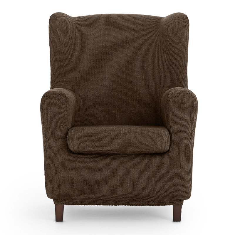 Funda para sillón orejero Eysa ULISES Marrón 80 x 100 x 90 cm Funda para sillón orejero Eysa ULISES Marrón 80 x 100 x 90 cm