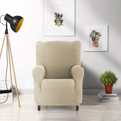 Funda para sillón orejero Eysa THOR Beige 80 x 110 x 90 cm