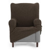 Funda para sillón orejero Eysa THOR Marrón 80 x 110 x 90 cm