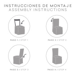 Funda para Silla Eysa TURIN Marrón claro 40 x 135 x 45 cm 2 Unidades
